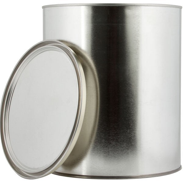 1 Gallon 128 oz Metal Paint Can with Lid, Gold Epoxy Phenolic Lined. No Handles - Coloredepoxies