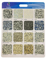 Colored Epoxies Flake Customer Display Board