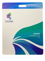 Colored Epoxies Flake Customer Display Board