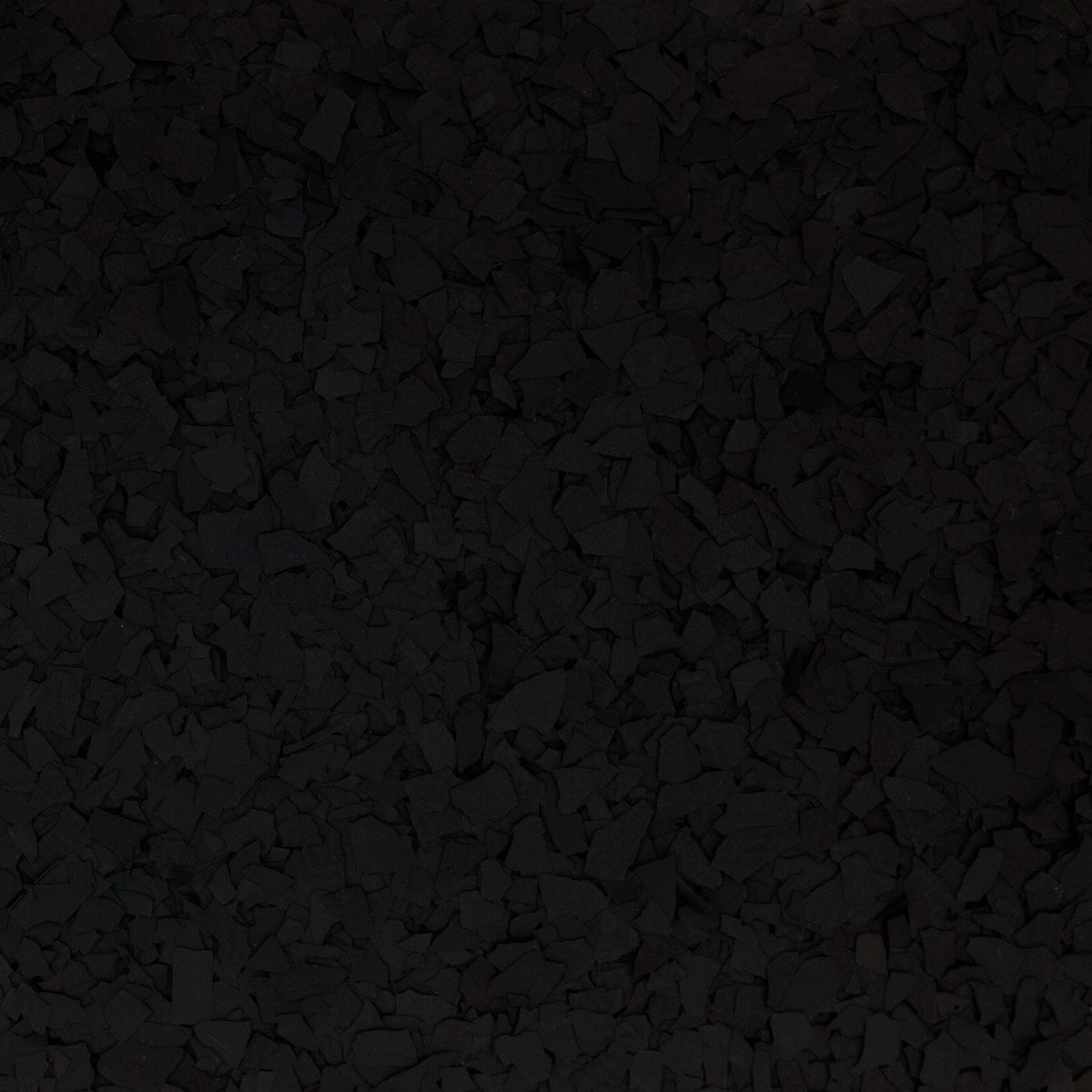 Solid Color Black flake, 1/4 inch