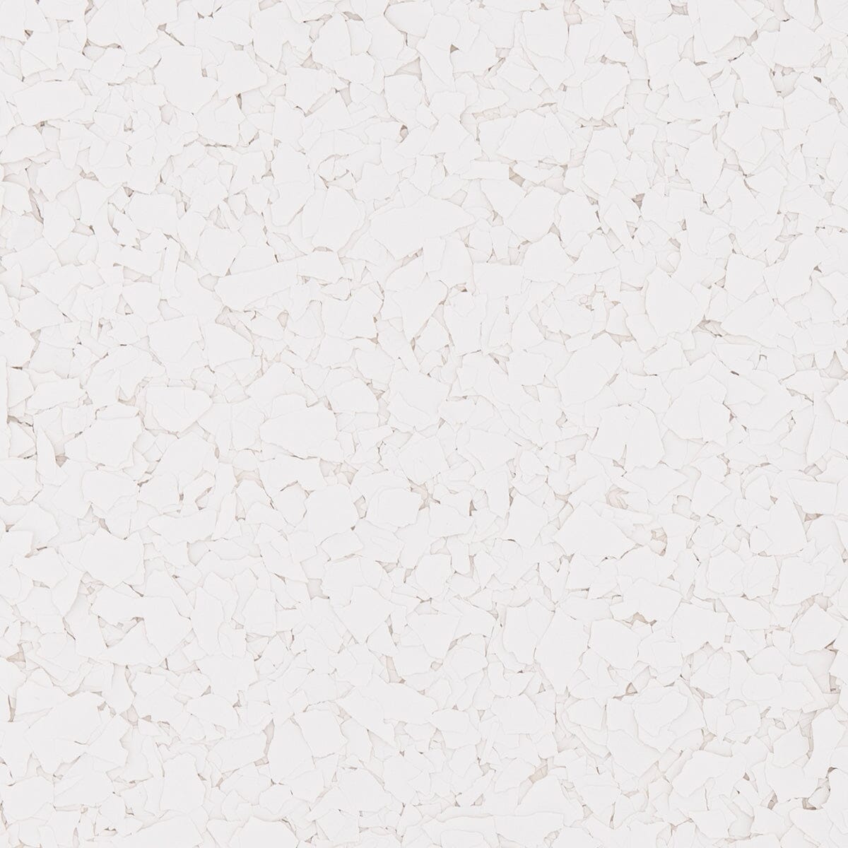 Solid Color White flake, 1/4 inch