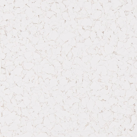 Solid Color White flake, 1/4 inch