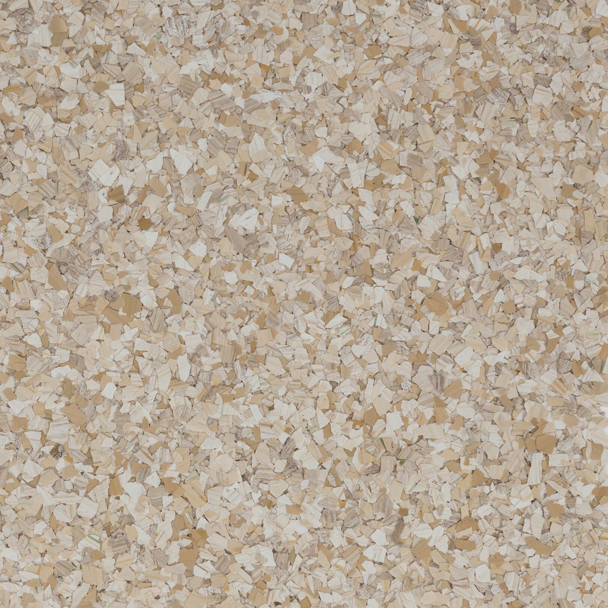 Varicolored Kona Beige flake, 1/8 inch