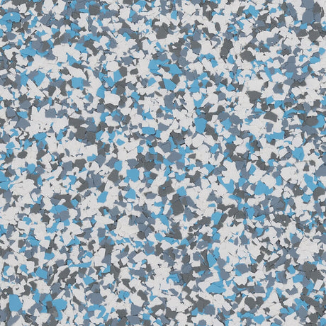 Traditional Ice Blue color flake, 1/8 inch