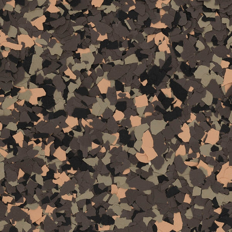 Eclectic Portobello color flake, 1/4 inch