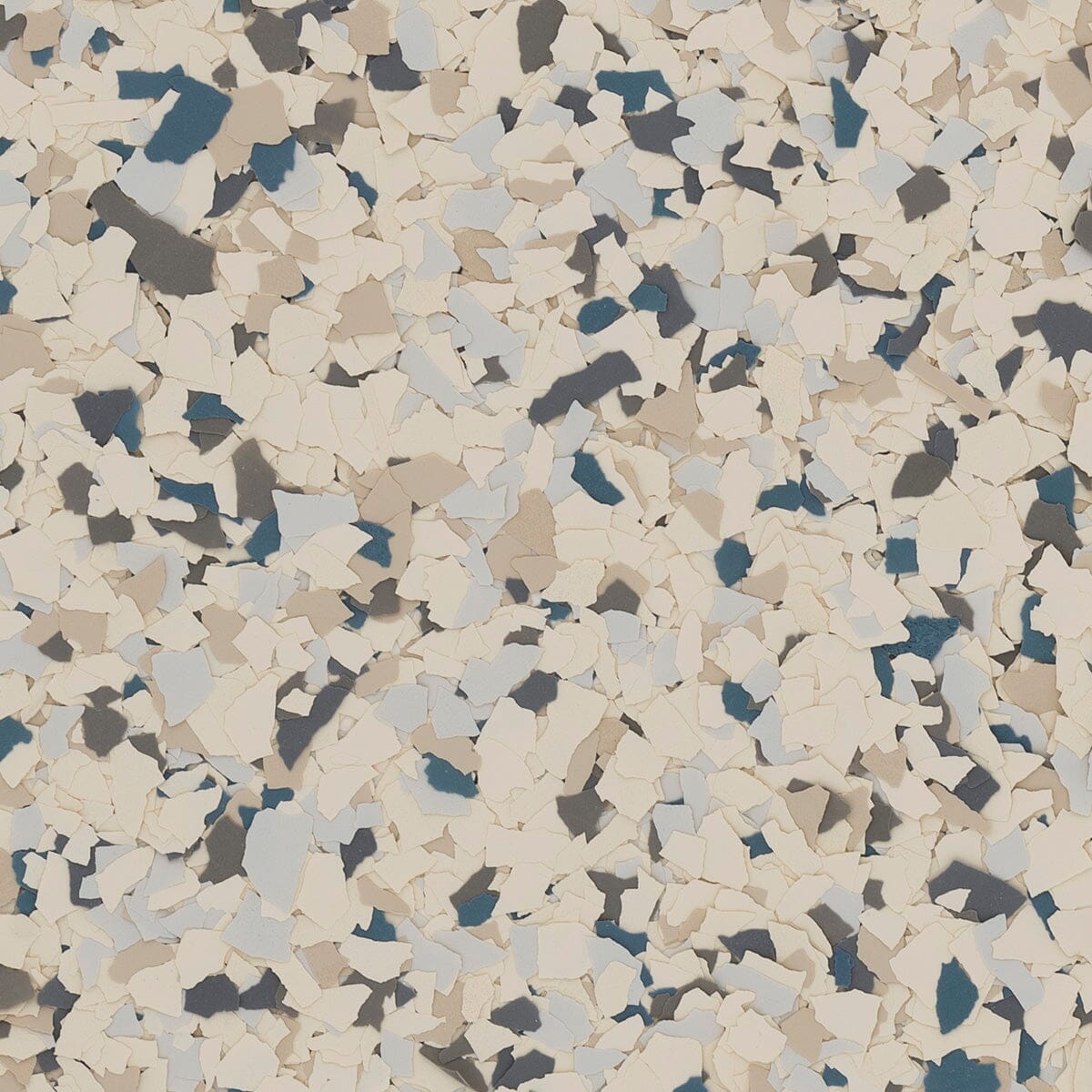 Eclectic Blue Lagoon color flake, 1/4 inch