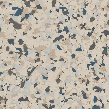 Eclectic Blue Lagoon color flake, 1/4 inch