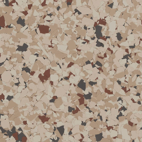 Eclectic Chestnut color flake, 1/4 inch