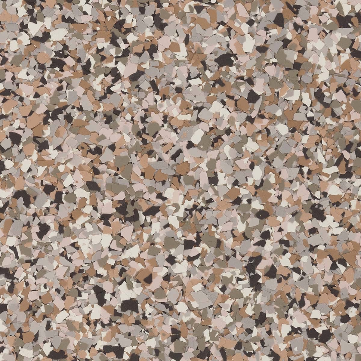 Brownstone Rosy-Finch color flake, 1/8 inch