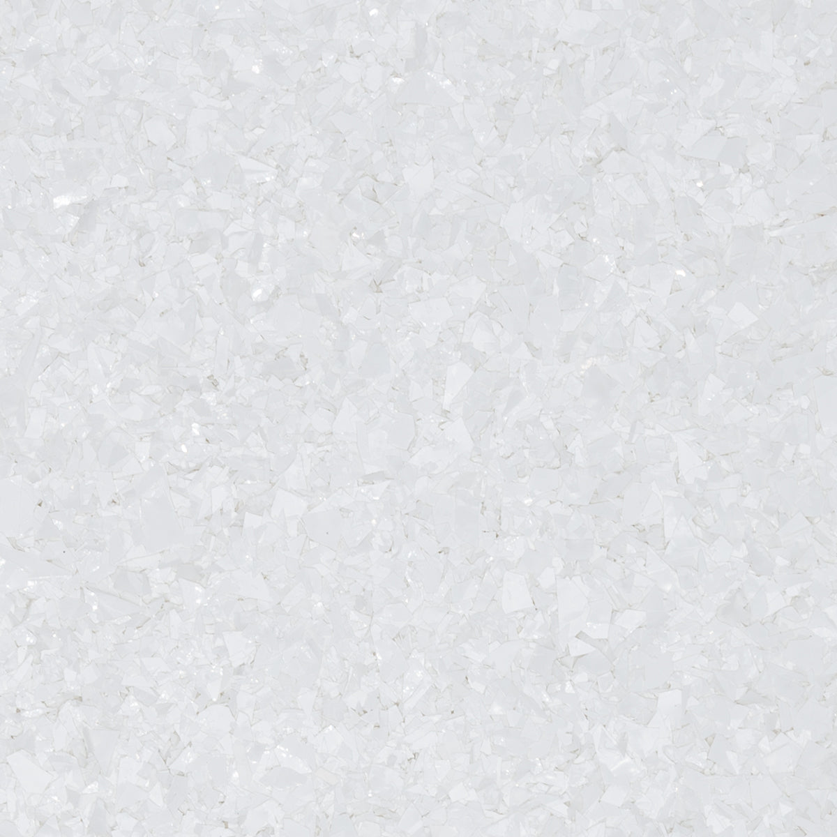 Crystal Glitter White, 0.125 inch UV coated