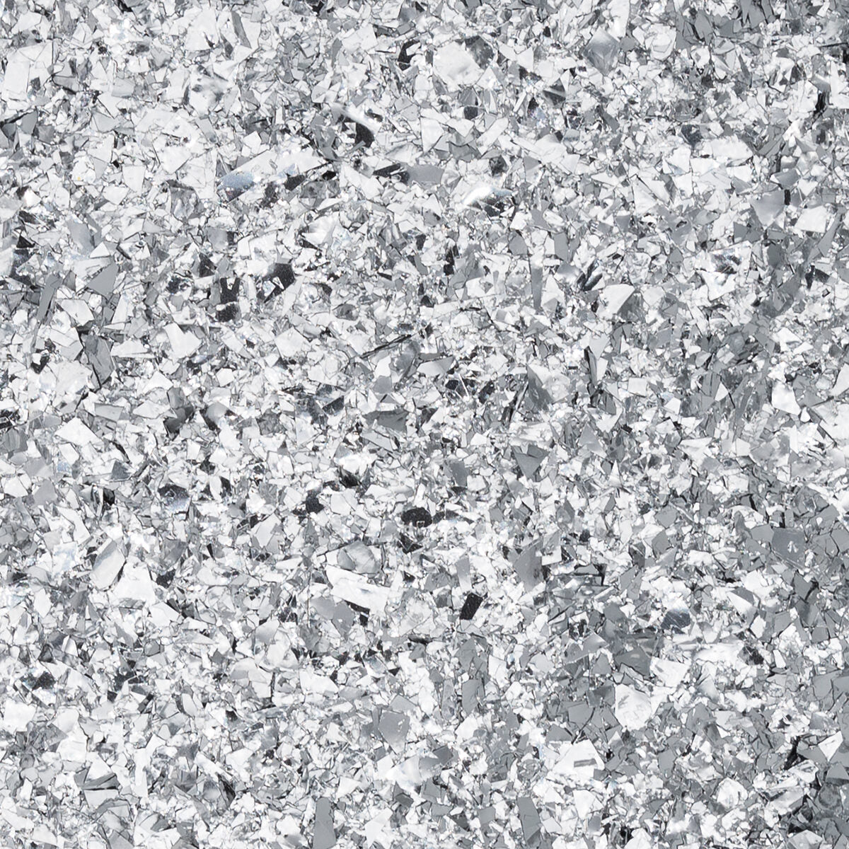 Crystal Glitter Silver, 0.125 inch UV coated