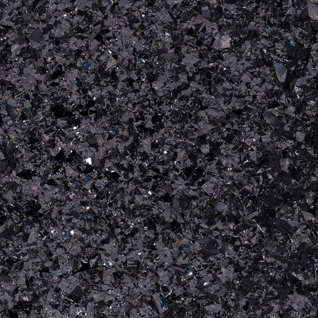 Crystal Glitter Black, 0.125 inch UV coated