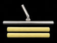 T-Bar epoxy applicator with yellow roller for metallic epoxy coatings