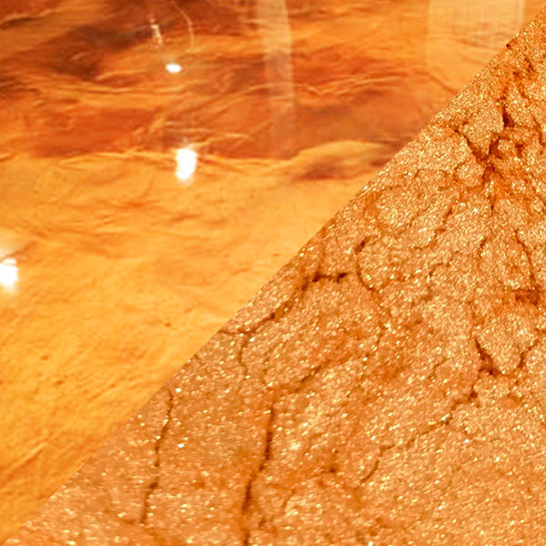 Orange Pearl Metallic Epoxy Pigment | Iridescent Finish | Colored