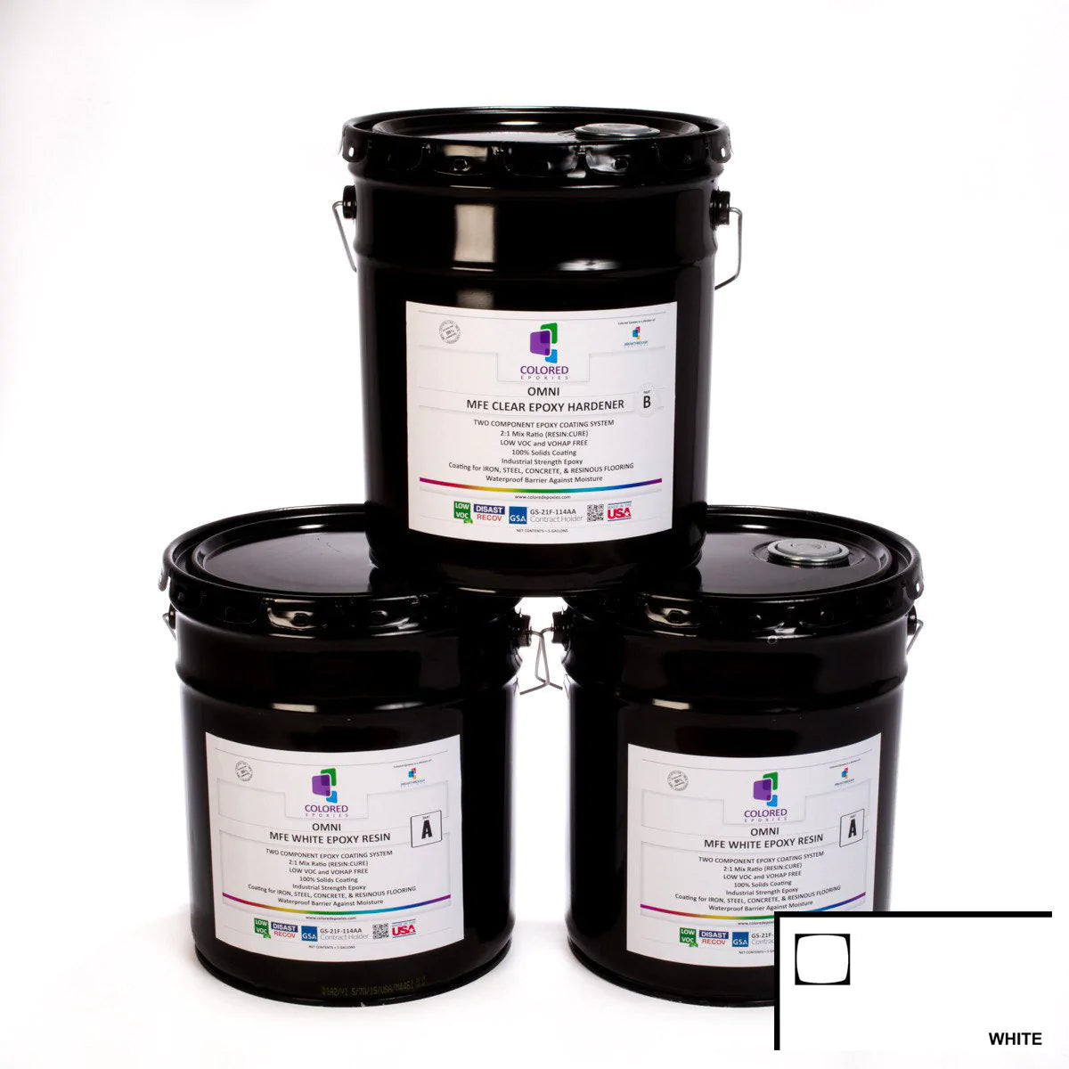 Resine Epoxy - 1 Gallon de Résine Époxy Transparente Avec 6 Colorant Resine  Epoxy et 6 Paillettes