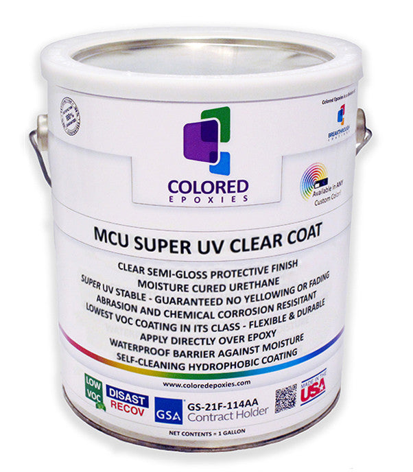 Clear Epoxy Resin Coating High Gloss Finish UV Stable - 1 Gallon Kit